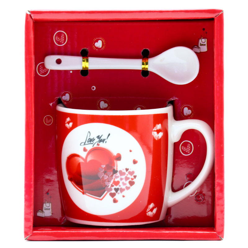 情人节彩盒咖啡杯