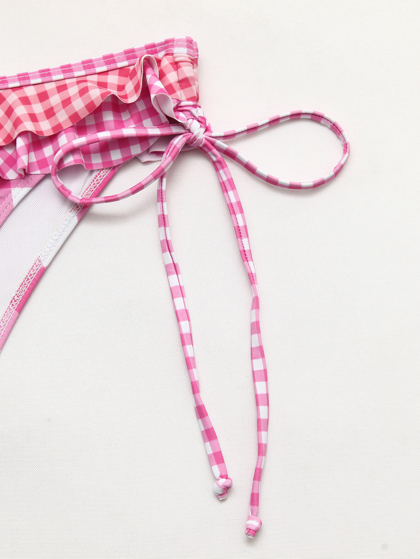 GraceChic European And American Hot-Selling New Swimsuit For Women, High-End Pink Plaid Sexy Bikini, Hollow Two-Piece Set Beach_voghion.com