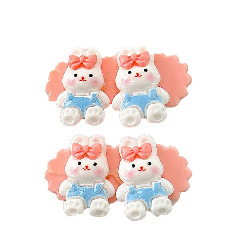 Linda tarjeta de conejo de dibujos animados horquilla de pelo rosa clip lateral de niña clip de pico de pato de amor clip de pelo roto para niños tocado