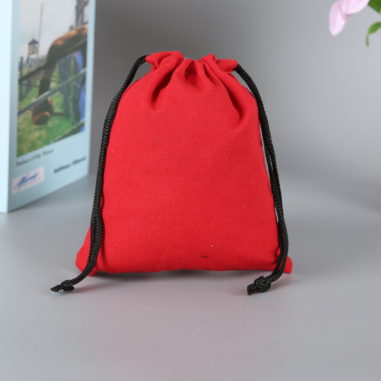 厂家供应广告帆布束口袋定做抽绳收纳棉布袋礼品袋定制可加印LOGO