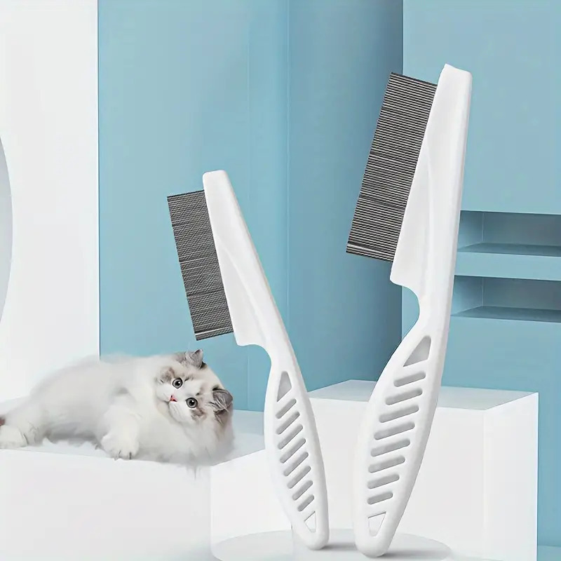猫ノミコーム、猫細歯コーム、ペットストレートインライン犬専用スチールコーム、シラミ取りコーム、ノミ取りコーム、長毛用コーム|undefined