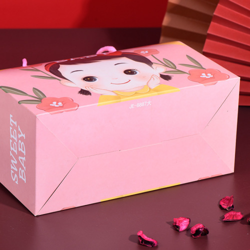 Baby baby full moon return gift sugar box housewarming birthday gift portable packaging box Children's Day wedding box