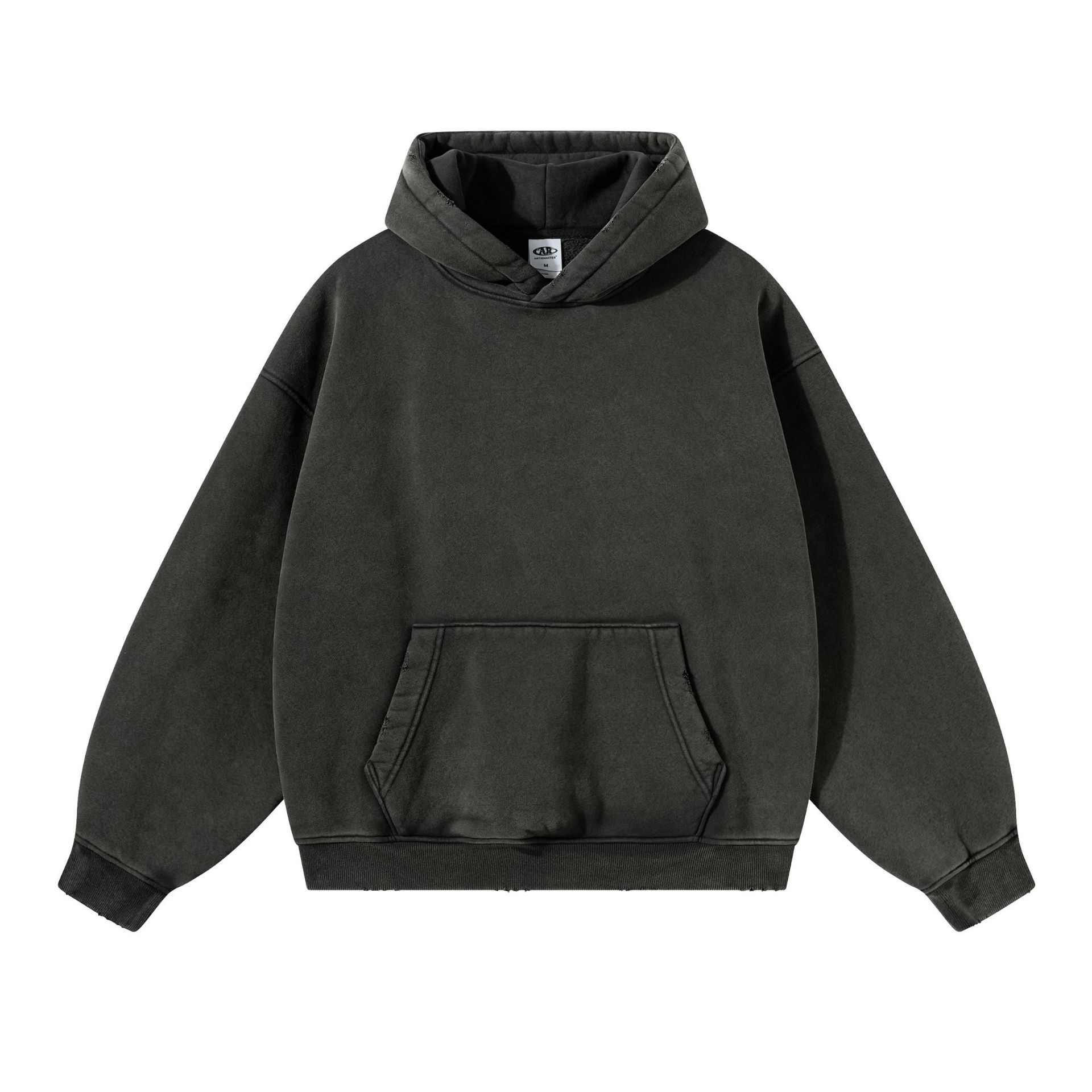 Transfronterizos de gran tamaño americano retro hombre suéter pesado chaqueta suelta Europa y América hombre sudadera con capuchón hombre