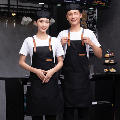 奶茶店蛋糕店服务员工作服长袖西餐厅咖啡厅工服喜茶同款可绣印字
