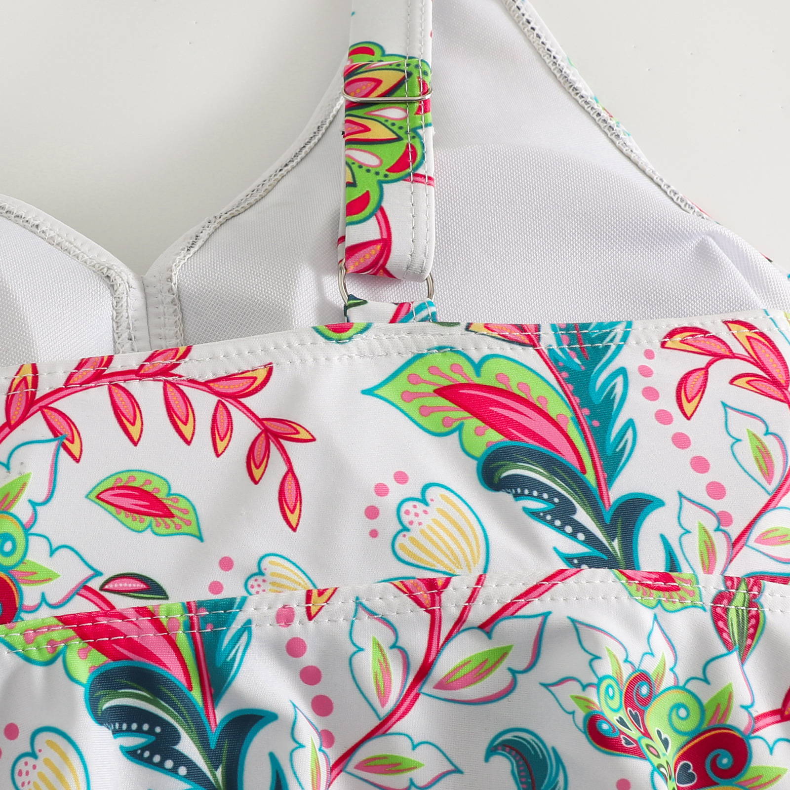 231g Weight Comfort Feel Of Sensation Normal Type Panties Style Bralette Bra Category Polyester Fabric Type 2 Pieces Set Quantity Swimming Pool Occasion Ditsy Floral Pattern Women's Gender Women's Ditsy Floral 2 Pieces Set Bikinis Swimwear 29