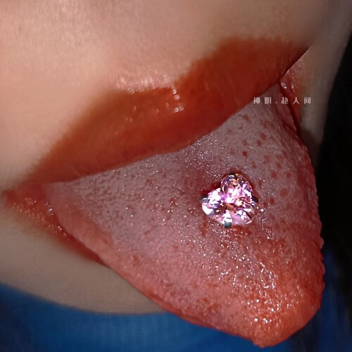 Tongue nail hot girl titanium steel sweet and cool personalized tongue ring piercing jewelry piercing jewelry new factory wholesale