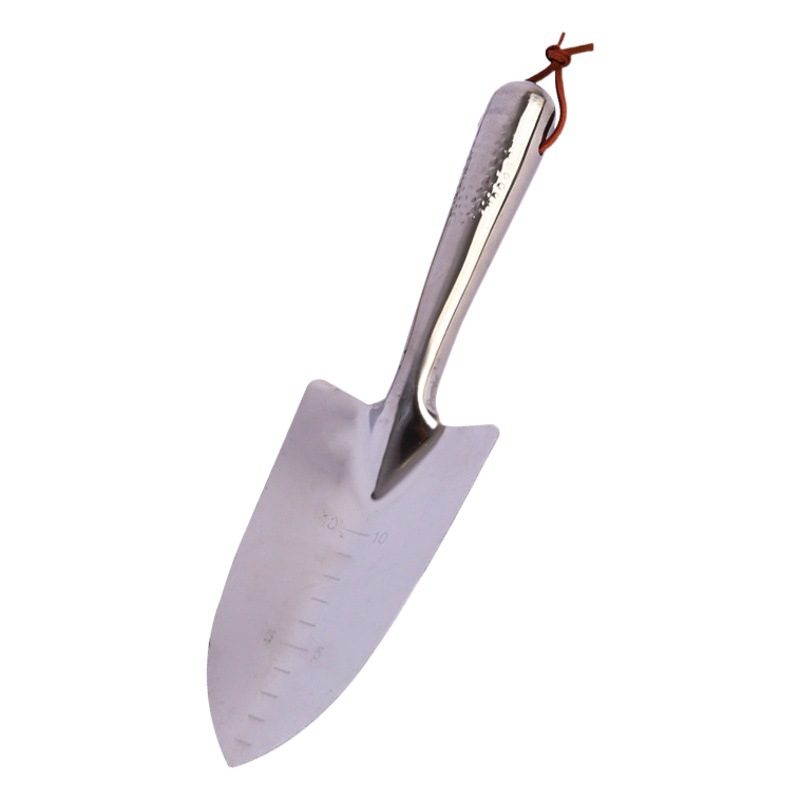 Acero inoxidable integrado flor pala jardinería pequeña pala hogar herramientas agrícolas al aire libre excavación y conducción mar pala weeding artefacto