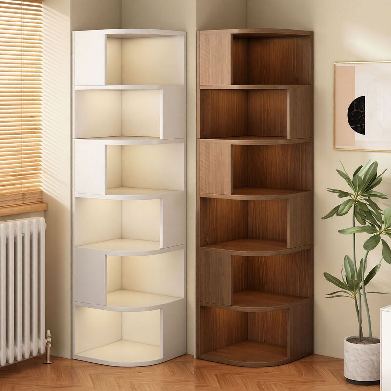 Corner Cabinet Corner Cabinet Bedroom Wall Floor-Standing Triangle Storage Rack Living Room Bookshelf Side Cabinet Corner Storage Cabinet