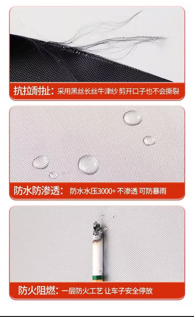 Car cover, cross-border shipping, sun protection, heat insulation, waterproof, opaque, light-blocking canvas car cover, full cover