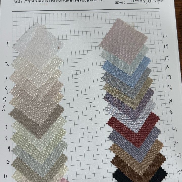 100克人棉涤纶混纺平纹布料高档连衣裙外套服装休闲服梭织面料