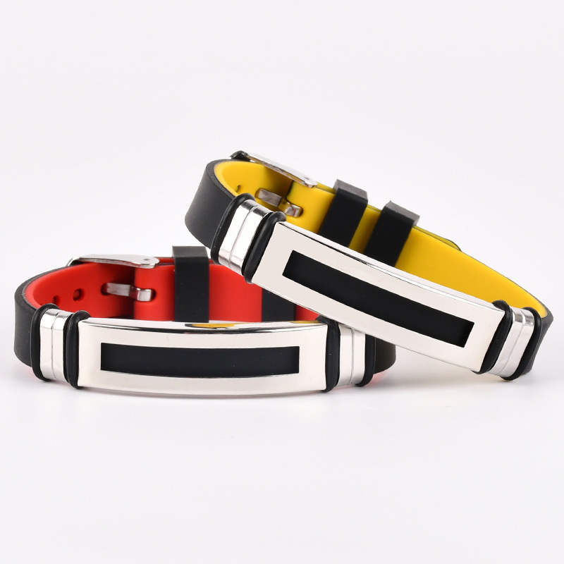 silicone basketball sports bracelet