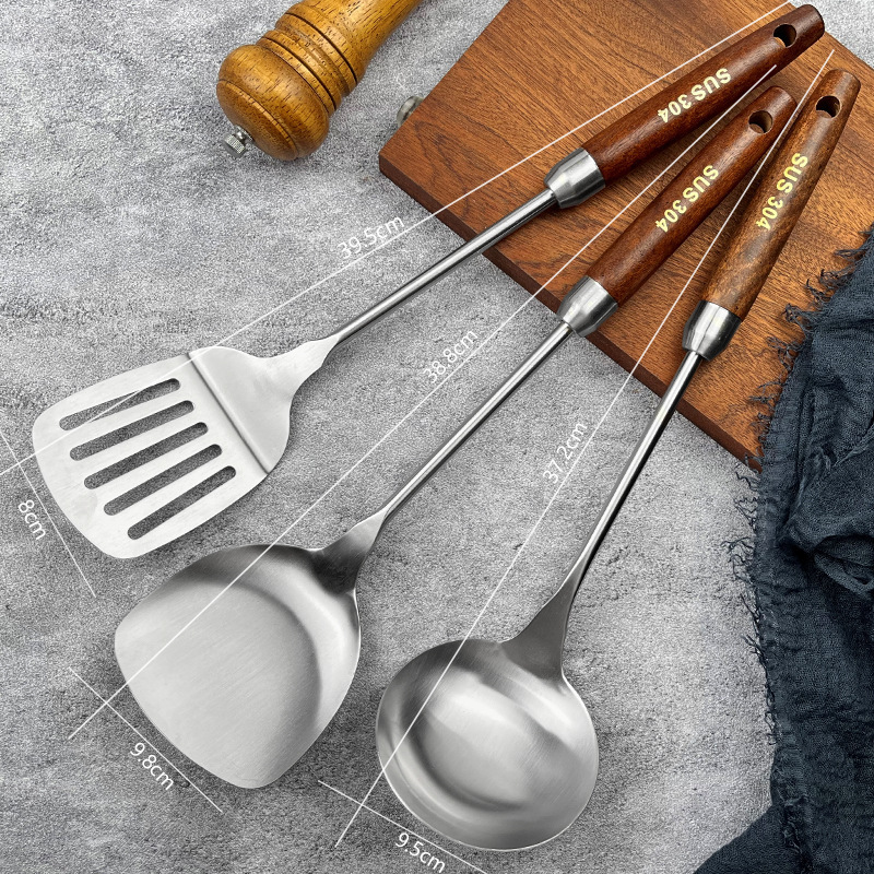 304 cocina de acero inoxidable set pala de cocina cocina set completo de cocina set de cocina set de siete piezas set