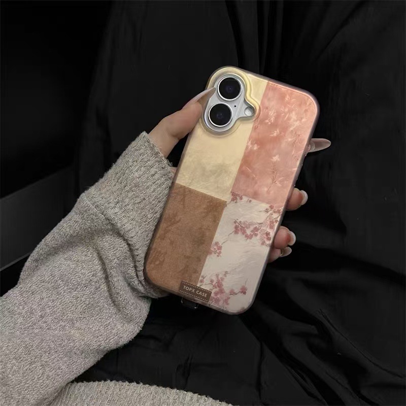 Advanced retro nuevo estilo chino aplicable iPhone16pro Apple 14/15 funda para teléfono móvil flor Apple 16promax