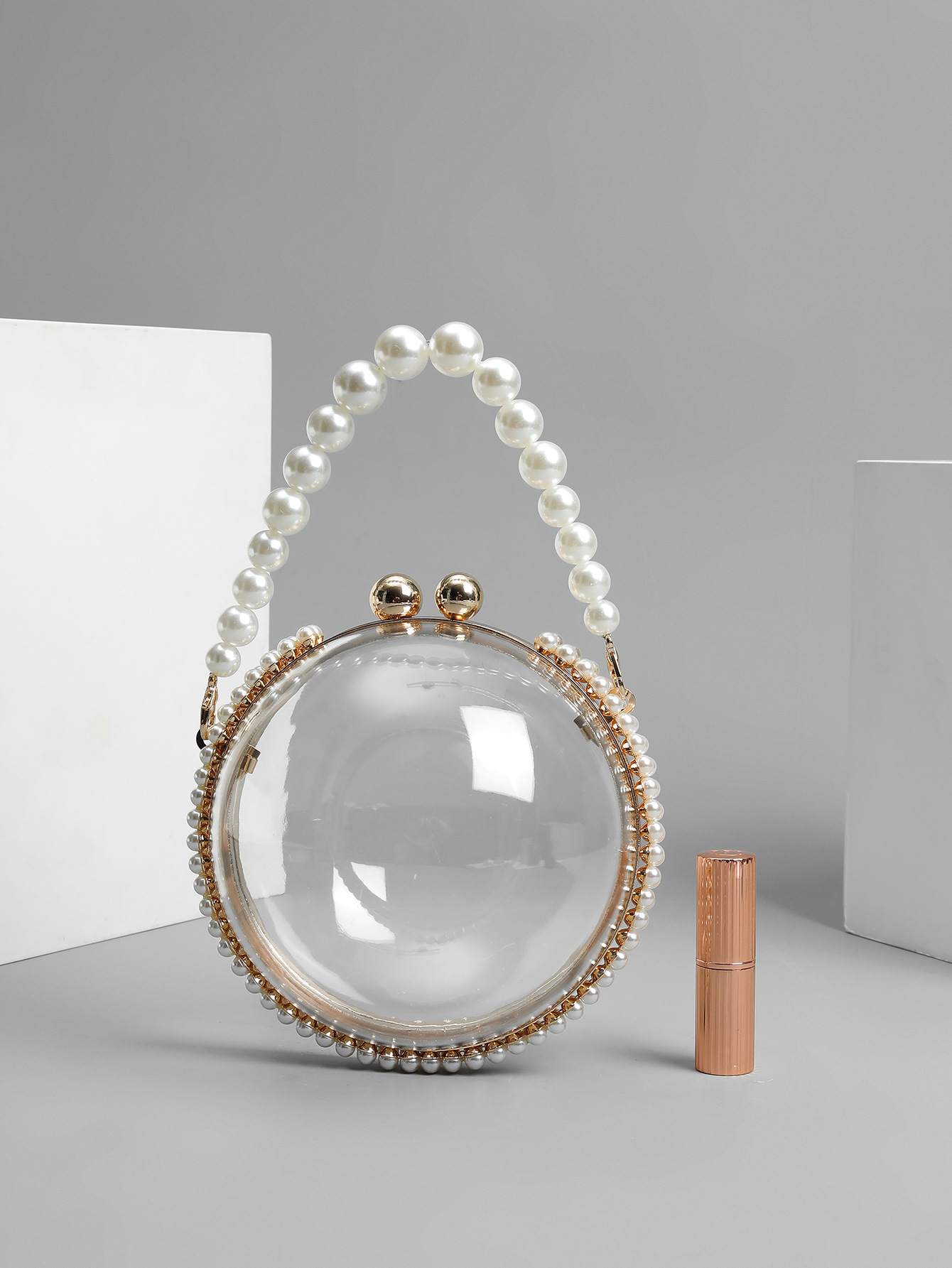 Arylic Solid Color Evening Bags display picture 3