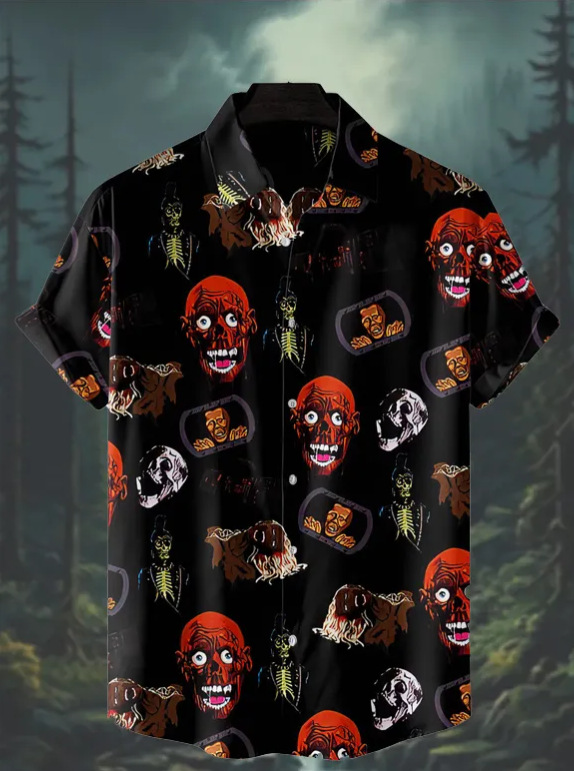 Camisa de cuello cubano impresa en 3D, tienda de fabricantes de hombres, estación independiente de verano de moda, patrón de venta caliente, ropa de hombre de playa hawaiana