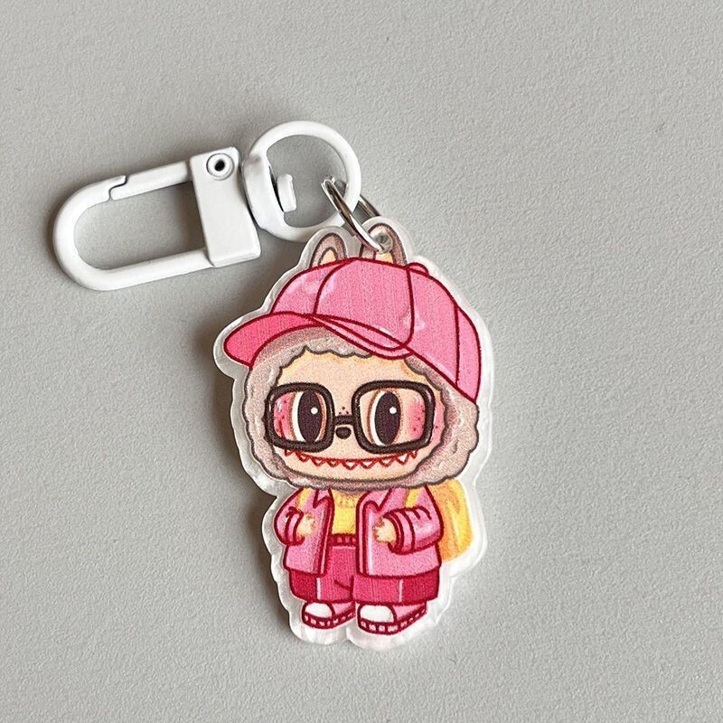 フォレストスタイルラブリーペンダントインガールハートハイエンドかわいいカップルアクリルペンダント多用途キーホルダー|undefined