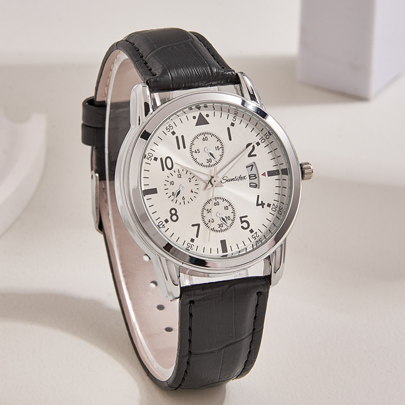 Comercio exterior Venta caliente reloj de hombre falso reloj de cuarzo de negocios de moda de tres ojos reloj deportivo casual de los hombres reloj de los hombres del estudiante