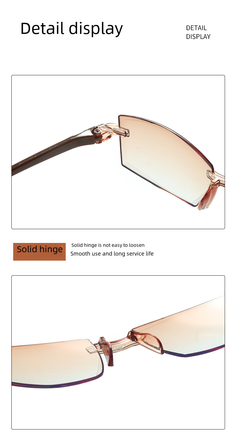 Nové diamantové antimodré brýle s dvojitým světlem presbyopické brýle Bezrámové integrované brýle pro presbyopii s vysokým rozlišením pro dvojí použití na dálku a na blízko_voghion.com