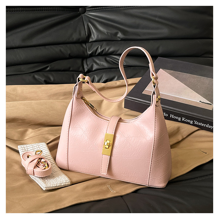 540g Weight Polyester Lining Material Sewing Thread Fashion Element Zipper Closure Type Single Shoulder Strap Strap Type Shoulder Bag Bags Type Daily Occasion Pu Leather Material Solid Color Pattern All Seasons Season Women's Gender Streetwear Style Oval Shape Medium Size Women's Medium Pu Leather Solid Color Streetwear Sewing Thread Oval Zipper Shoulder Bag 18