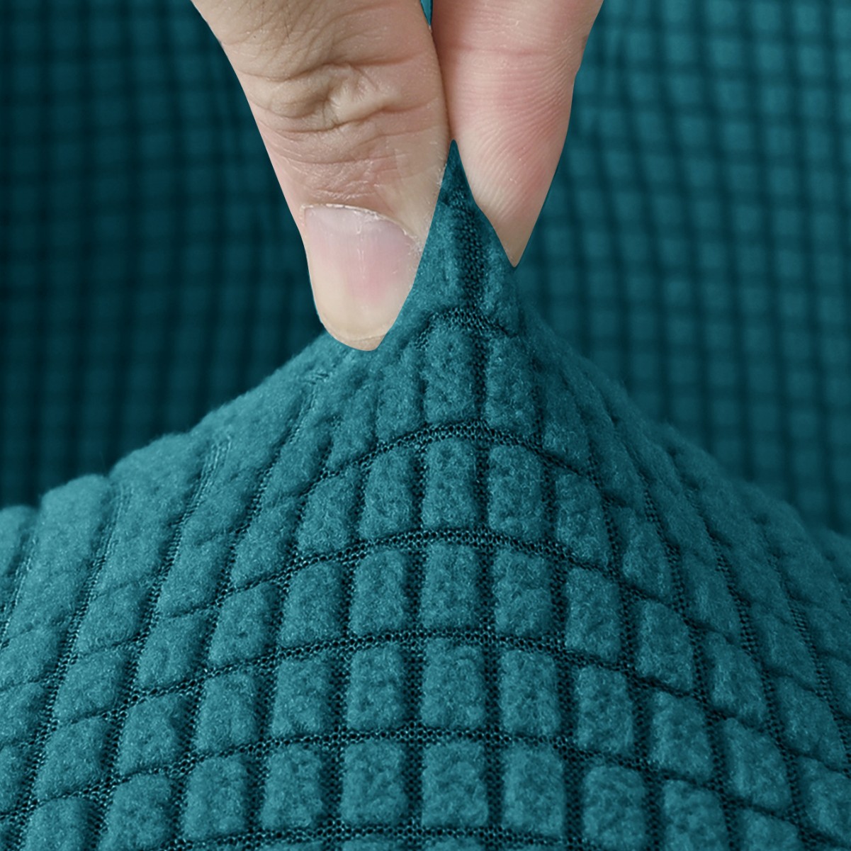 Nuevo transfronterizo elástico agitado veludo concha cubierta de silla IMS cubierta de silla de color sólido universal cubierta de taburete en stock