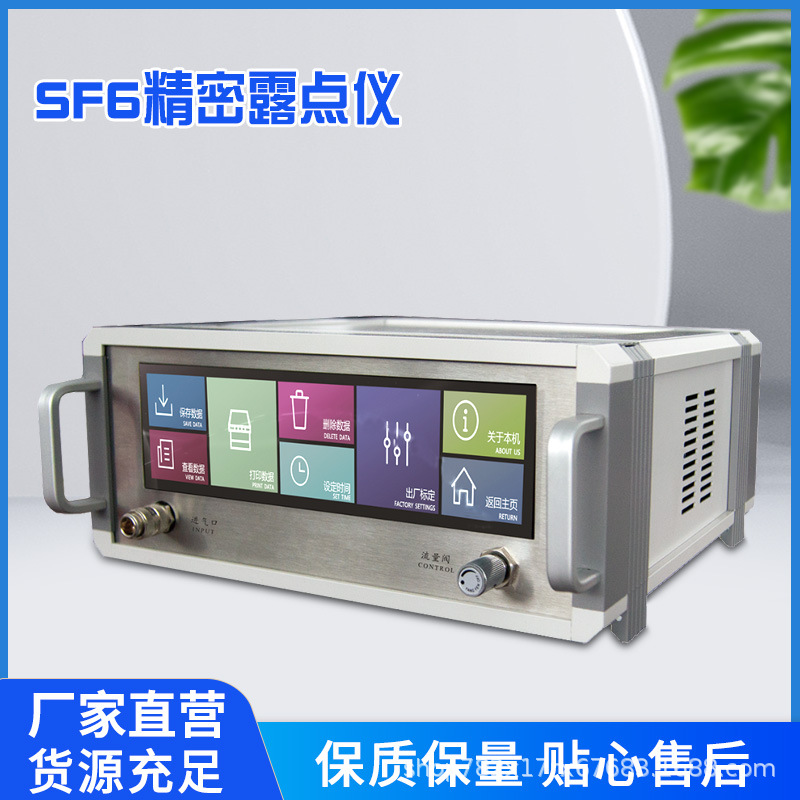 SF6精密露点仪微水仪六氟化硫气体中英文智能型测试仪带打印