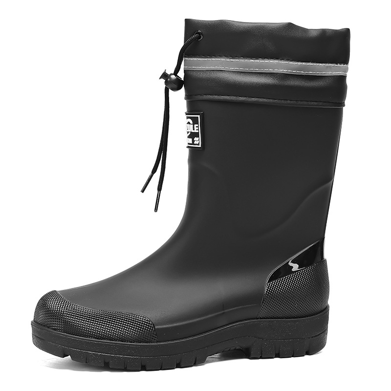 Botas de Lluvia de Tubo Medio para Hombre de PVC Impermeables y Antideslizantes para Pesca image 5