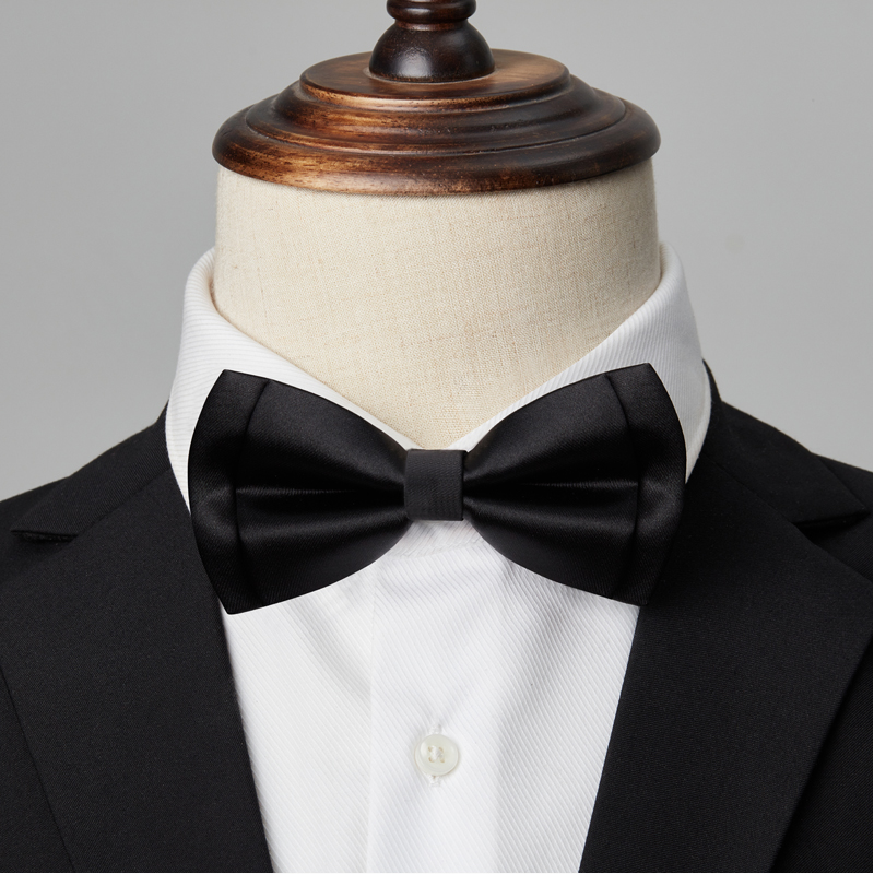 블랙 글로시 더블 타이