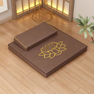 Meditation Cushion, Zen Cushion, Futon Kneeling Cushion, Meditation Cushion, Home Thickened Folding Fabric Coconut Palm