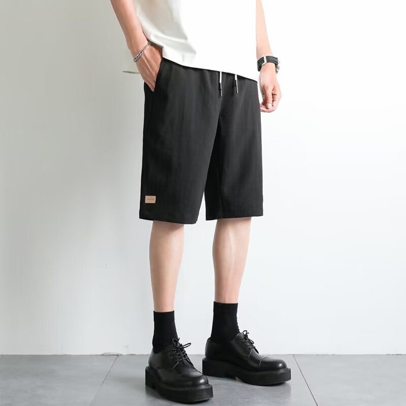 Casual Shorts for Men, Trendy Brand, Loose Fit, Five-Point Length, Sports Summer Quick-Dry Thin Ice Silk Shorts