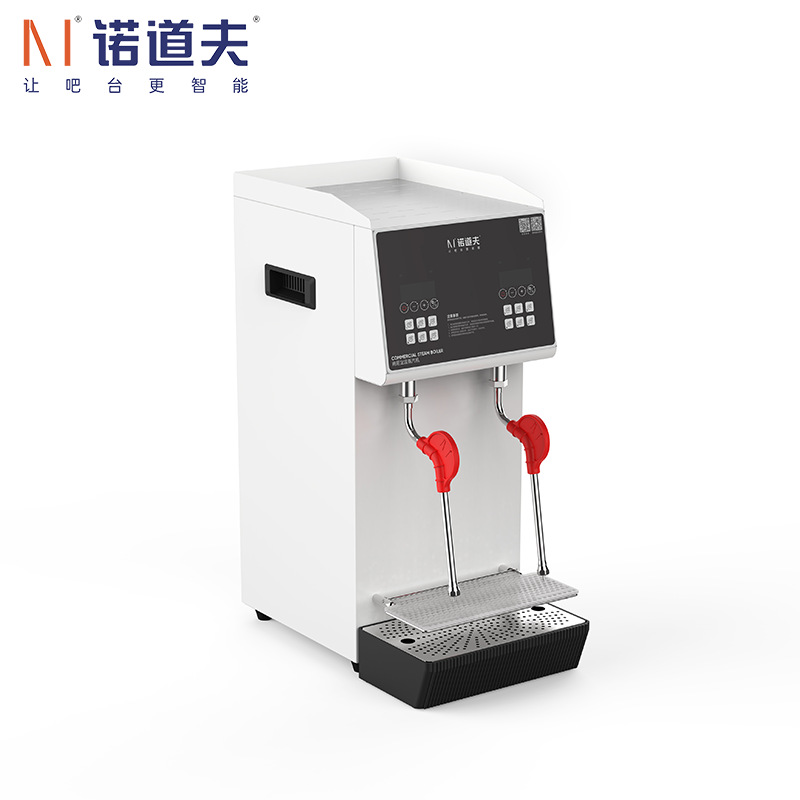 诺道夫奶茶店设备全套蒸汽奶泡机咖啡机萃茶机大容量台式蒸汽机