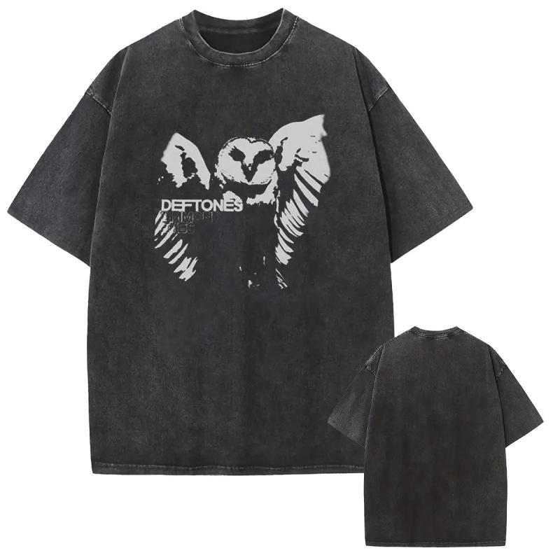 230g Cotton European Size Sunland Retro Limited Hip Hop Deftones Unisex Ove
