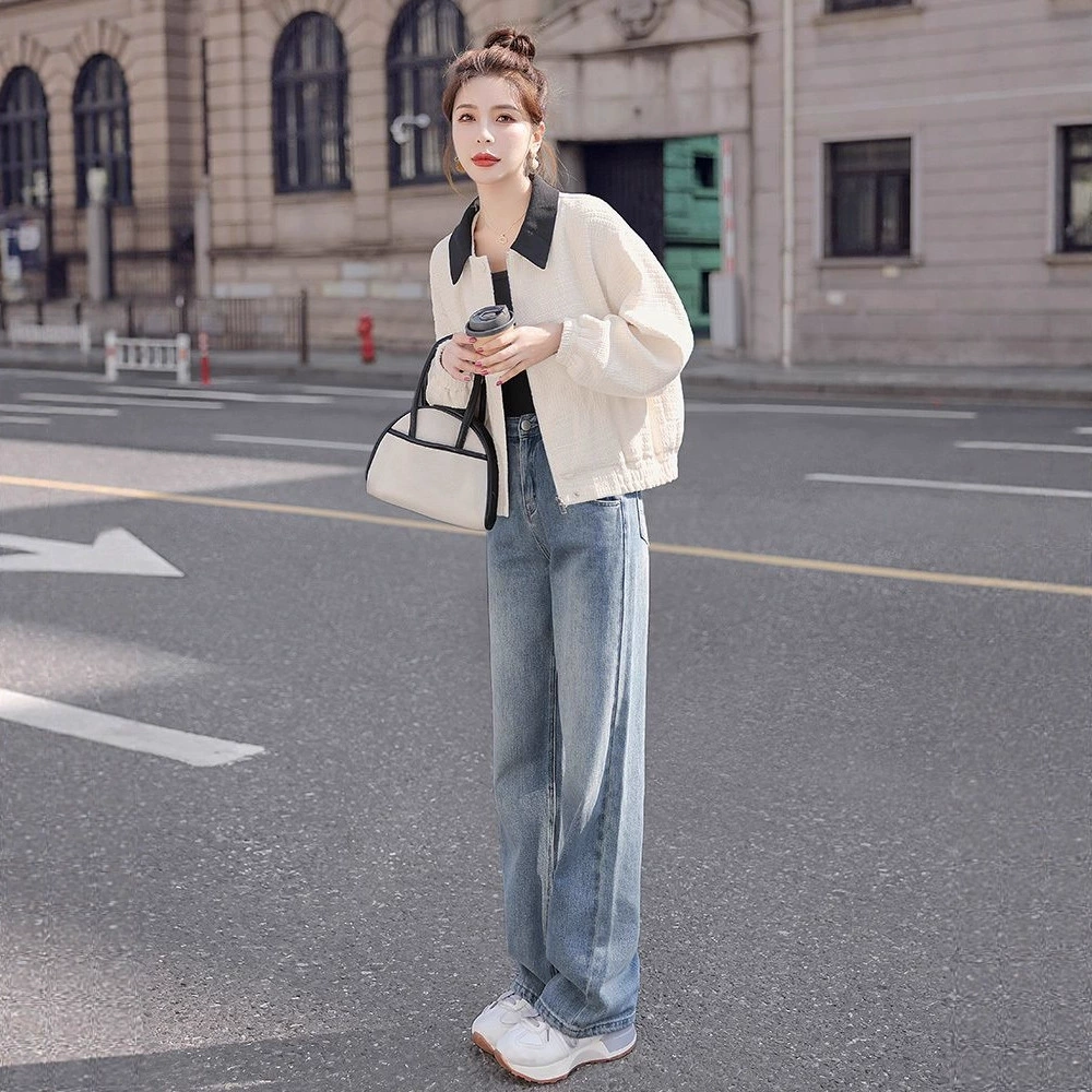 Осенняя короткая модная куртка, свободный крой, городской стиль, стиль Chanel