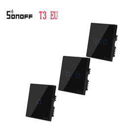 Sonoff T3UK3C智能墙壁开关面板RF手机app远程控制支持Alxea英规