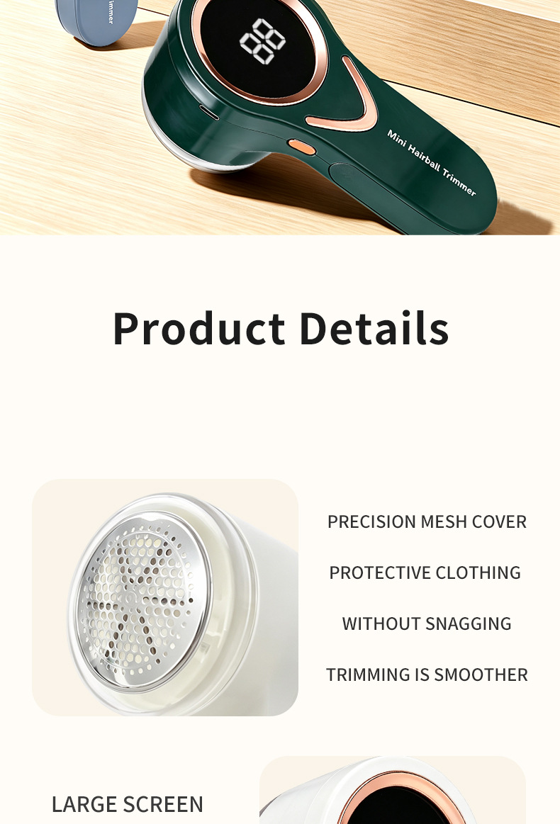 Changke Fabric Shaver Lint Remover Clothing Pilling Removal Tool Shaver Comb Home Use Fuzz Ball Sweater Defuzzer