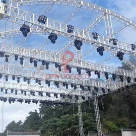 新款牢固螺旋架 300*300铝合金演唱会三角板螺旋架 子舞台背景架