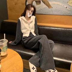 运动套装女秋季潮流学生韩版宽松显瘦时尚网红休闲两件套跑步服