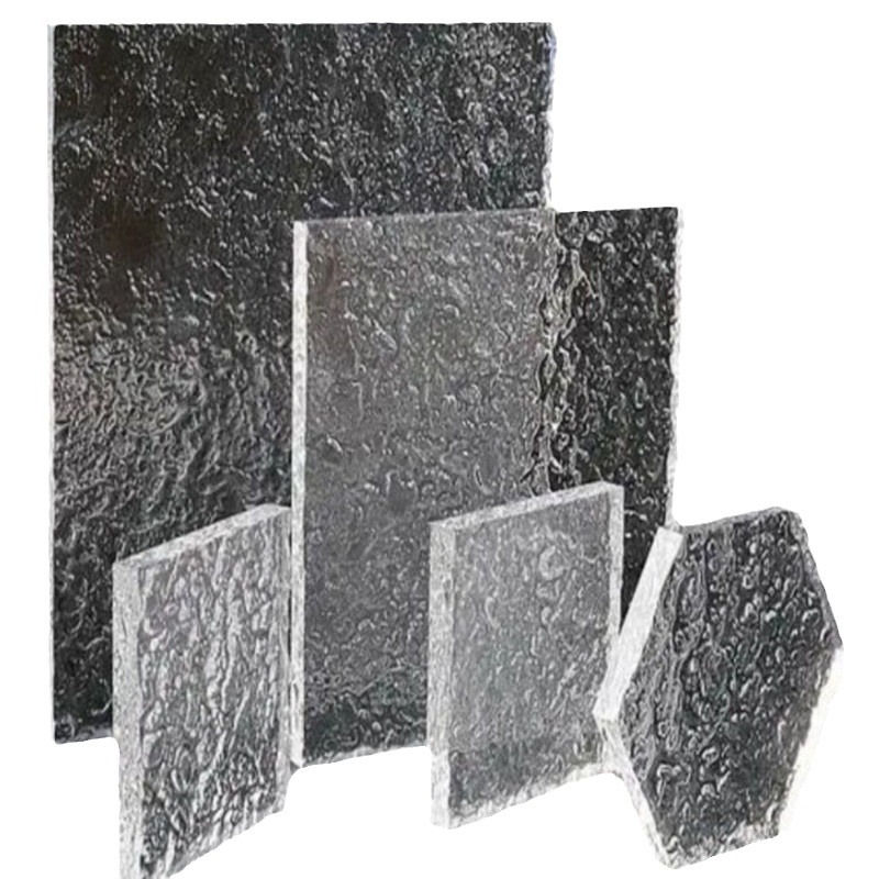 透明亚克力板石头纹整板透明水波纹有机玻璃塑料板装饰板可定 制