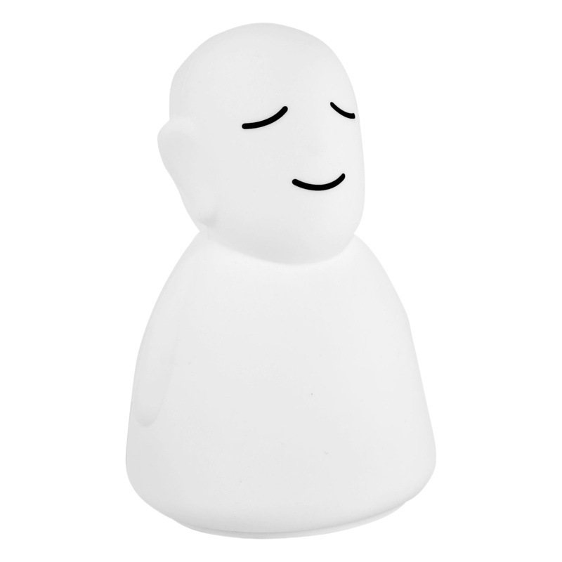 Transfronterizo LED de silicona Pat luz Buda luz de noche bebé calmante control remoto iluminación de inducción Pat Luz