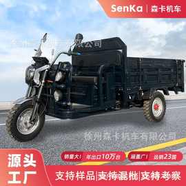 电动三轮车家用拉货车摆地摊农场载重三轮车翻斗车出口三蹦子EEC