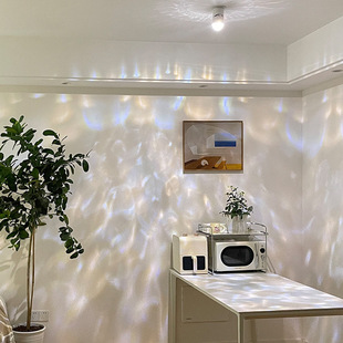 Home decoration dynamic water ripple spotlight bedroom living room entrance beauty nail salon sparkling waste atmosphere sense lamp