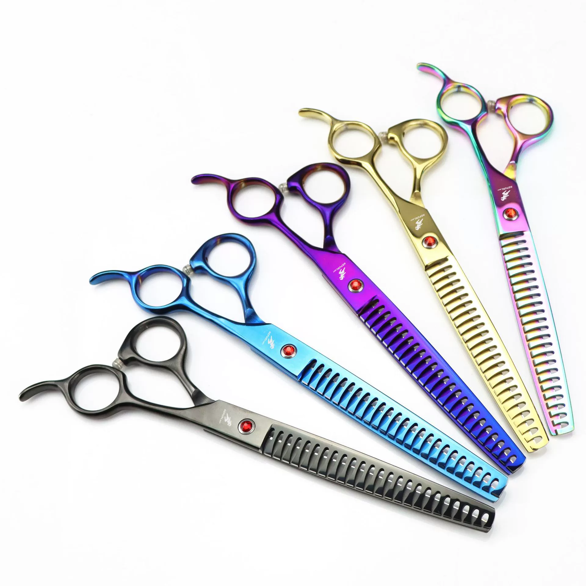 7,5 дюймов Цвет Neptsen ножницы для домашних животных красота рыбья кость зубы ножницы для волос для домашних животных ножницы красоты