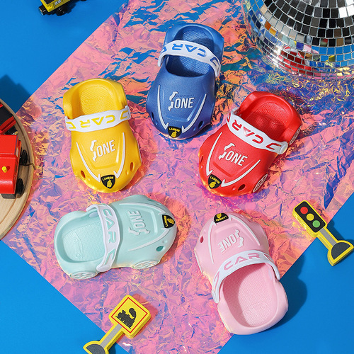 Children's Slippers Summer New Children's Shoes Cartoon Male and Female Baby Slippers Soft Bottom Anti-Slip Crocs Children's Slippers Wholesale
