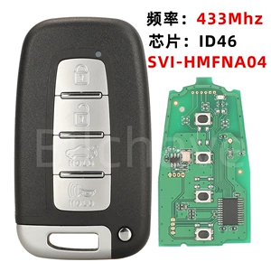 SVI-HMFCH34 Kia Hyundai I35/I30 Tucson 4 düyməli ağıllı açar 434Mh Chip ID46 üçün