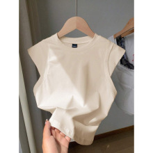 C 41290 Sleeveless round-neck top ����Բ���������羳����