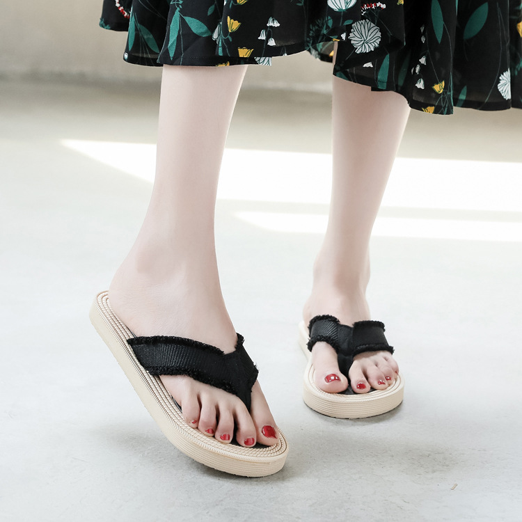 Tongs décontractées à fond plat pour bord de mer, avec semelles en caoutchouc, pantoufles d'extérieur pour le tourisme, nouvelle collection 2024_voghion.com