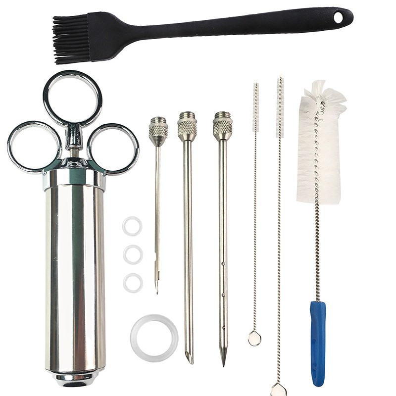 Black silicone and plastic handle brush