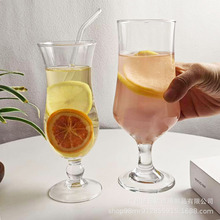 玻璃果汁杯饮料水杯柠檬杯冷饮杯奶昔杯ins网红大容量牛奶啤酒杯