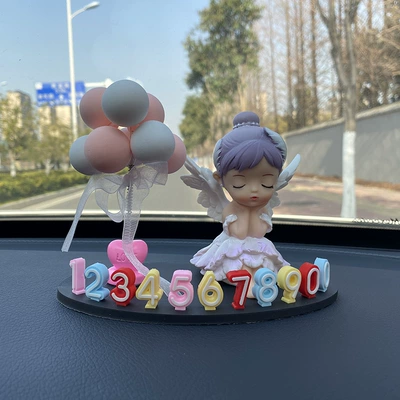 Car temporary parking car Nömrəli dayanma kartı - color-parking-sign-purple-ballet-pink-and-white-shaking-head-balloon