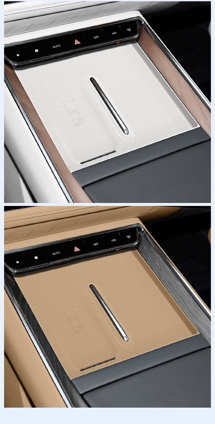 Suitable for 26 Models of Toyota Platinum 7 Wireless Charging Silicone Anti-Slip Mat, Central Control Protection Car Accessories Modification Parts
