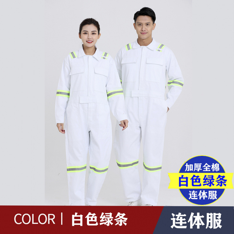 Trajes de trabajo de algodón reflectantes, marineros, herramientas de petróleo marino, ropa de protección laboral de manga larga, primavera y otoño, ropa de algodón de manga larga.